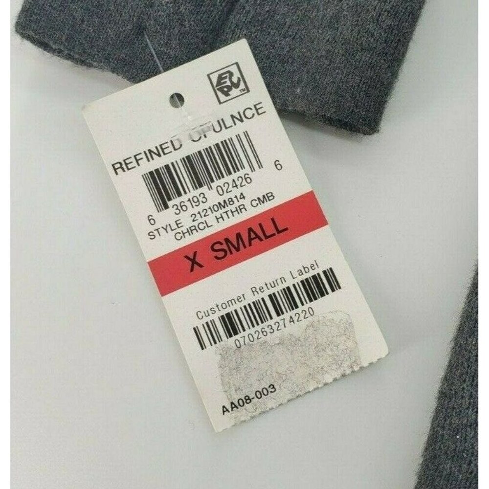 Vintage NWT Charter Club Embroidered Gray Floral Sweater XS Refined Opulence - Picture 4 of 7